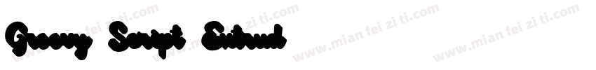 Groovy Script Extrud字体转换